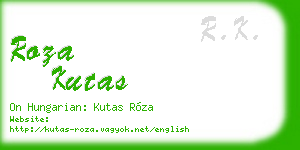 roza kutas business card